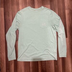 Vineyard Vines Men's Mint Long Sleeve Tee